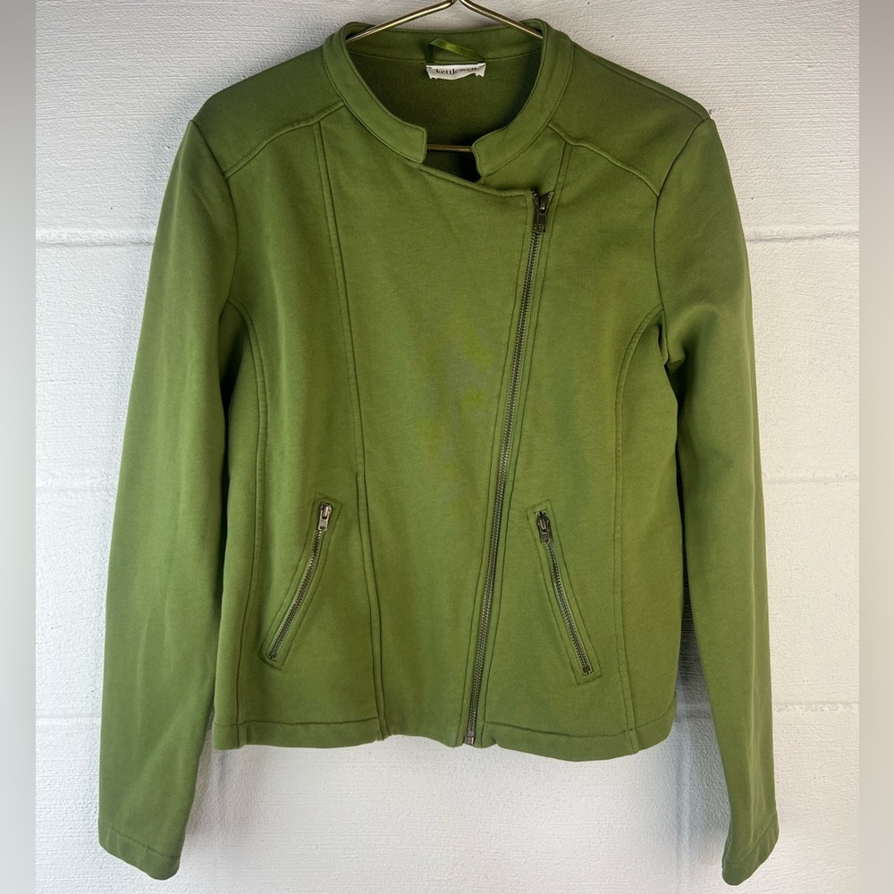 Kettlewell Chloe Green Moto Jacket, Medium